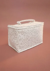 Children’s toiletry bag with mini-flower print