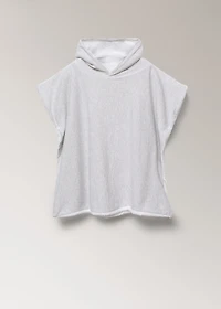 Children’s two-tone cotton bathrobe