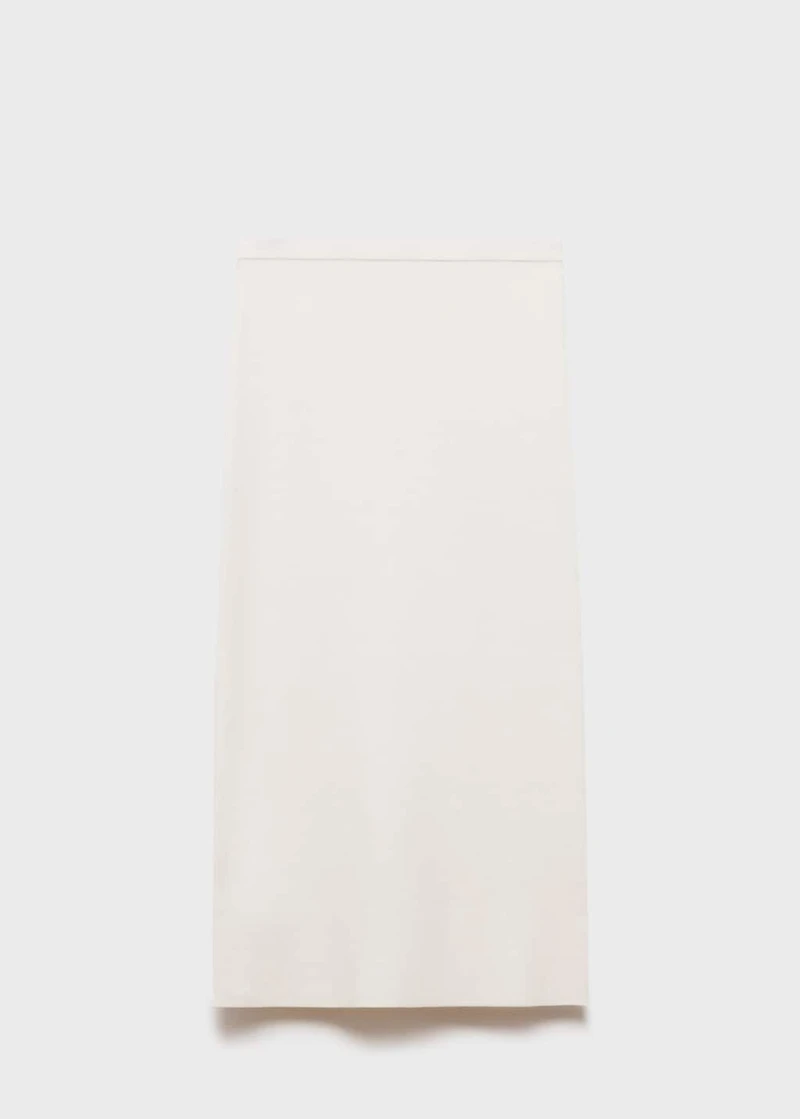 Fine knit midi skirt