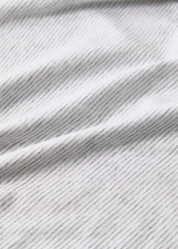 Cotton striped fitted sheet for crib