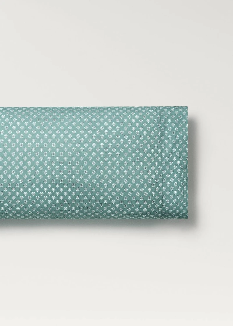 Cotton percale children's pillowcase with small flower 45x110 cm