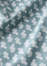 Cotton percale reversible duvet cover for crib