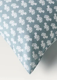 Cotton percale reversible duvet cover for crib