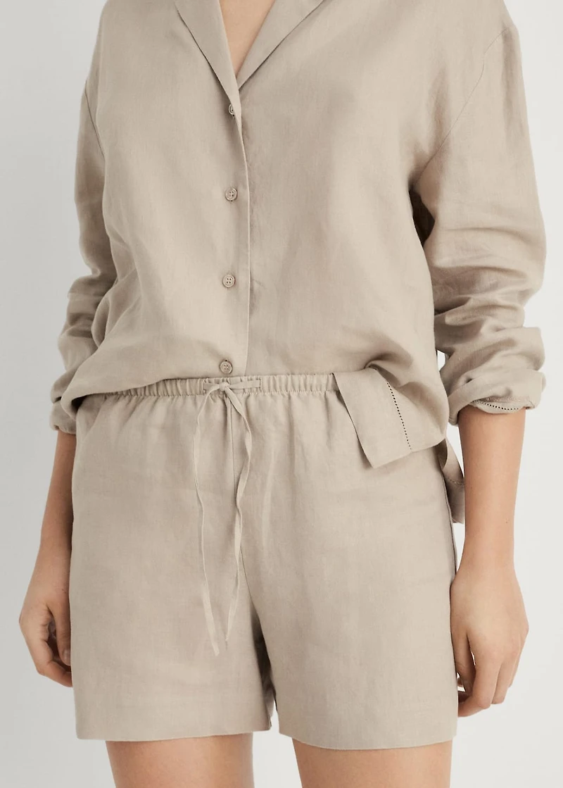Linen shorts