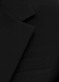 Straight blazer with flap pockets