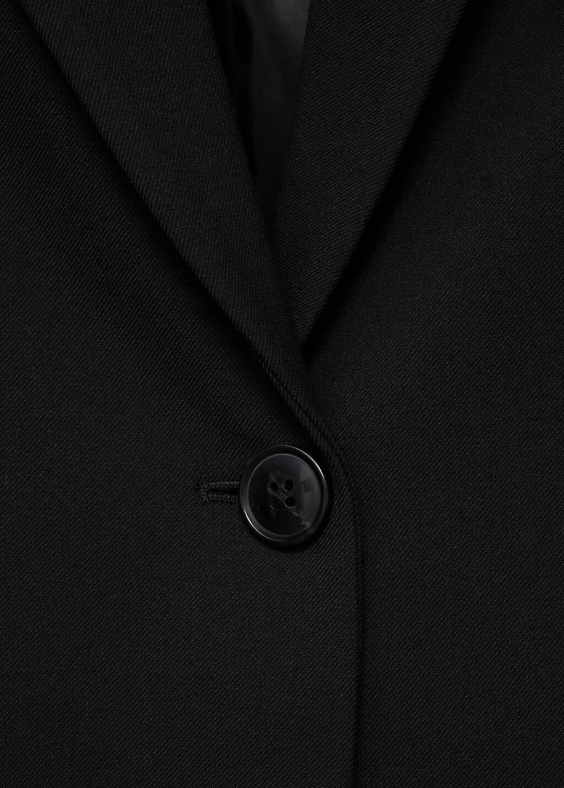 Straight blazer with flap pockets