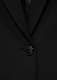 Straight blazer with flap pockets