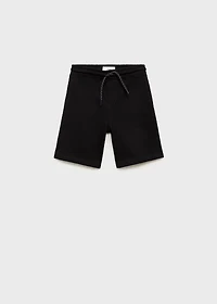 Cotton shorts with drawstring
