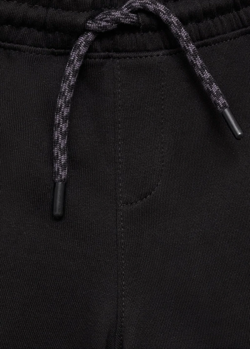 Cotton shorts with drawstring