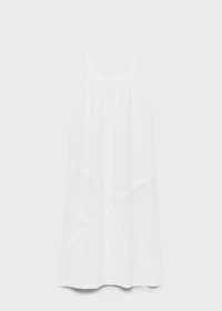 Cotton spaghetti-strap nightgown