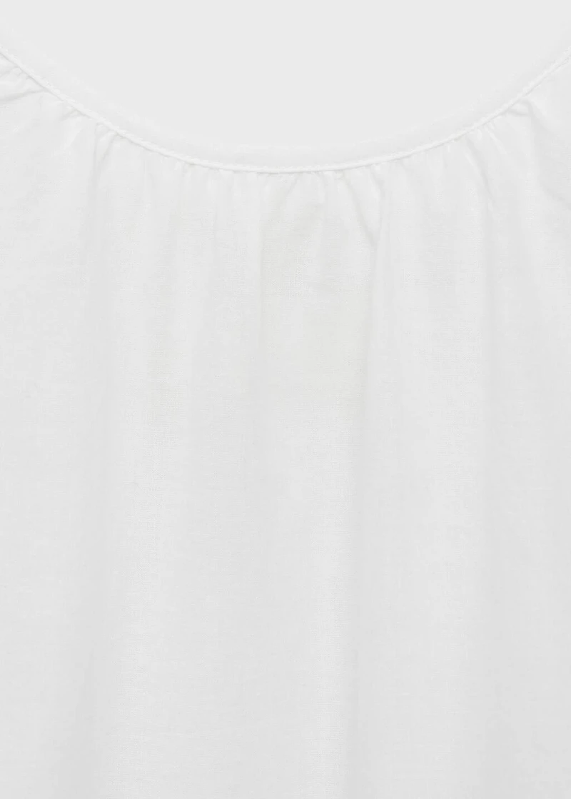 Cotton spaghetti-strap nightgown