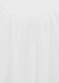 Cotton spaghetti-strap nightgown