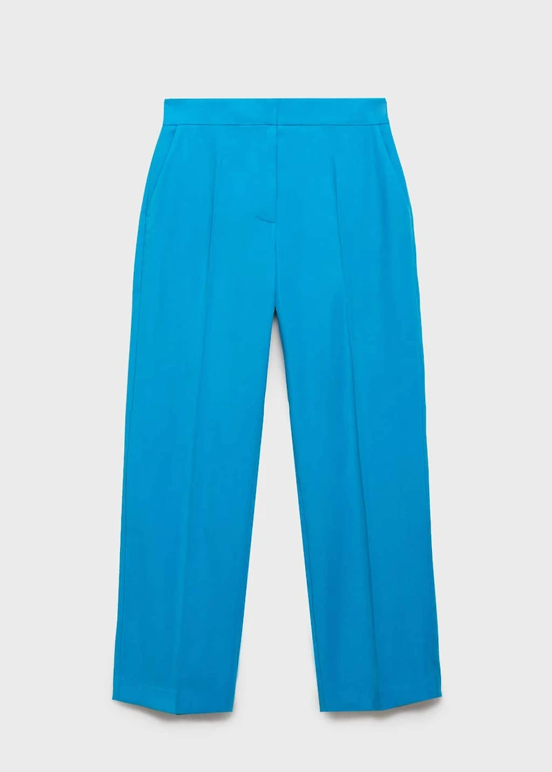 Straight suit trousers