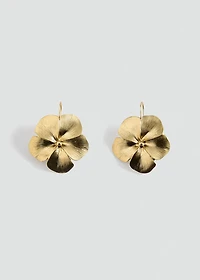 Flower-design earrings