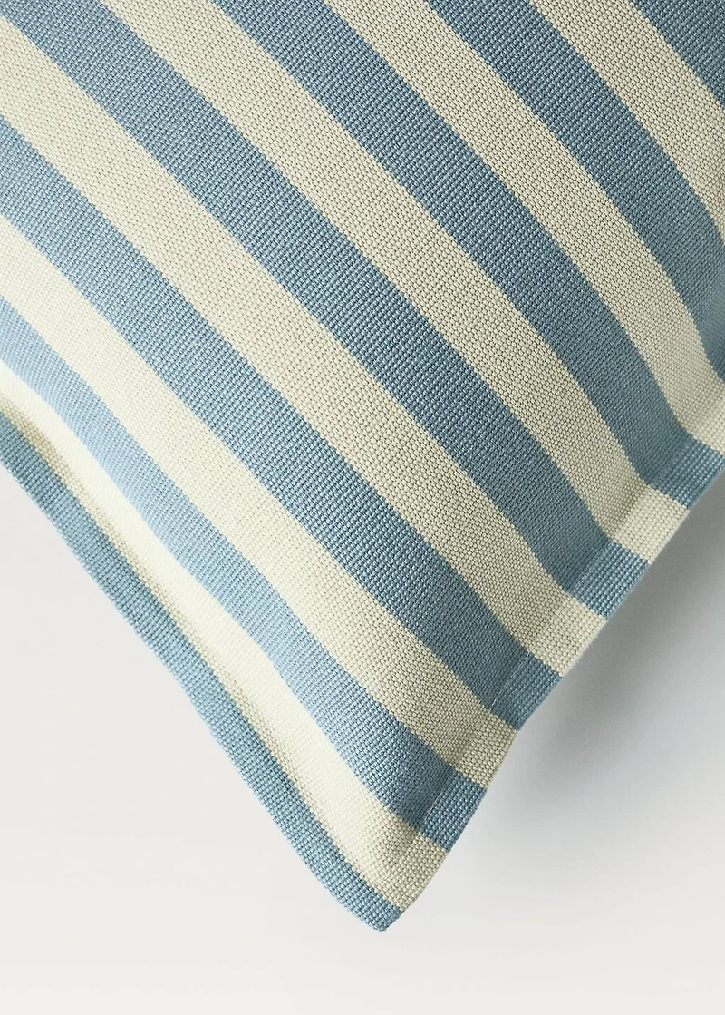 Children's woven stripe cushion cover 40x40 cm
