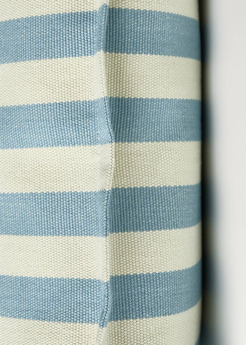 Children's woven stripe cushion cover 40x40 cm