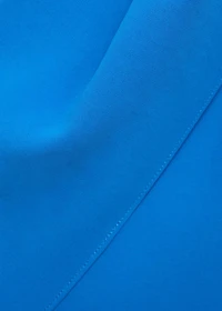 Asymmetrical bow-neck dress