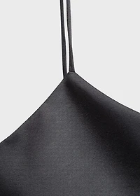 Satin top with straps