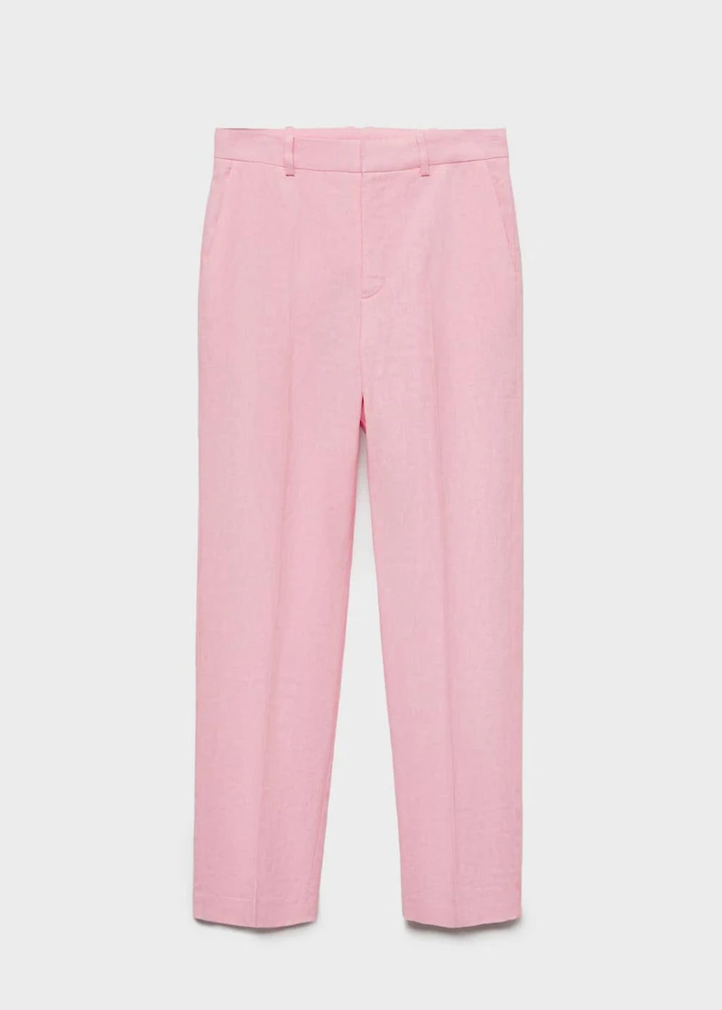 Linen suit trousers