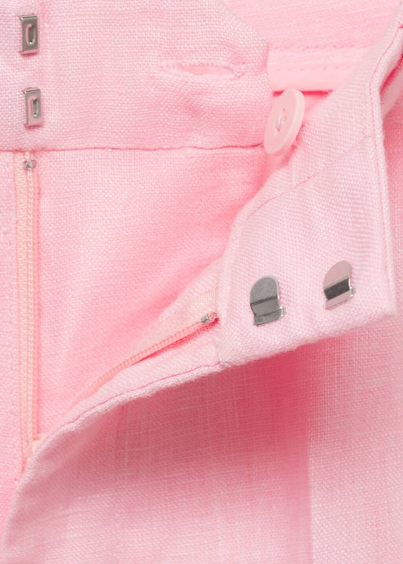 Linen suit trousers