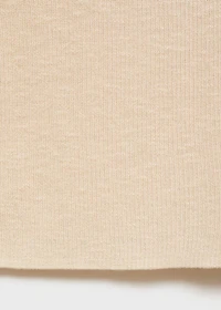 Knitted top with draped neck