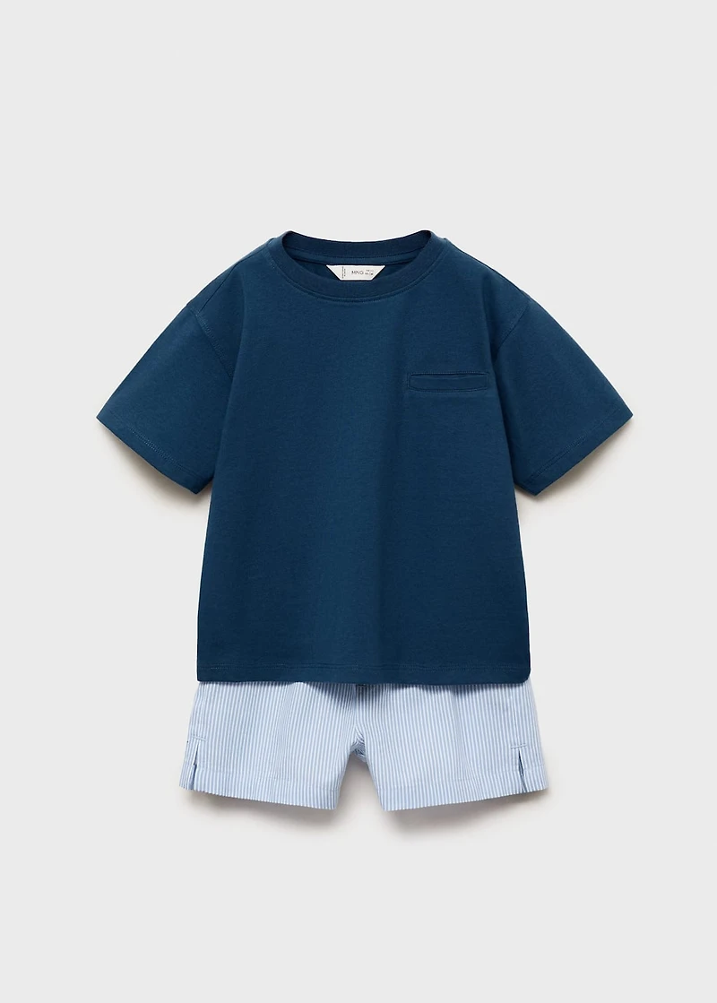 Striped short pyjamas
