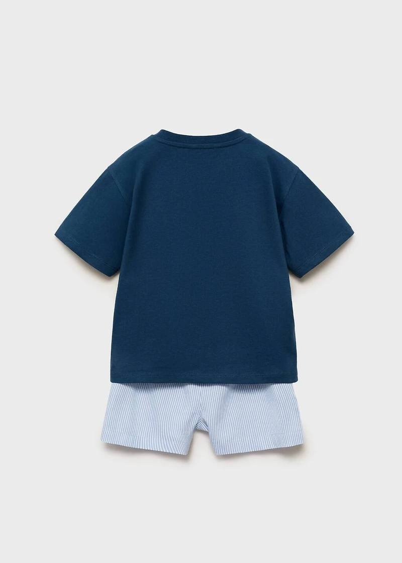Striped short pyjamas