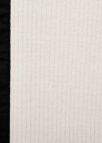 Cotton cardigan with contrasting closure
