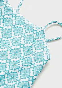 Floral print swimsuit