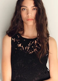 Crochet short dress