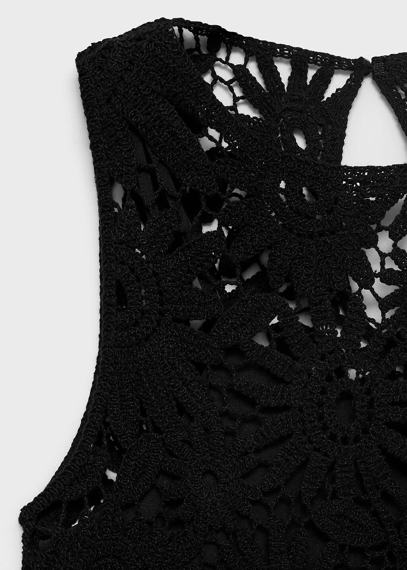 Crochet short dress