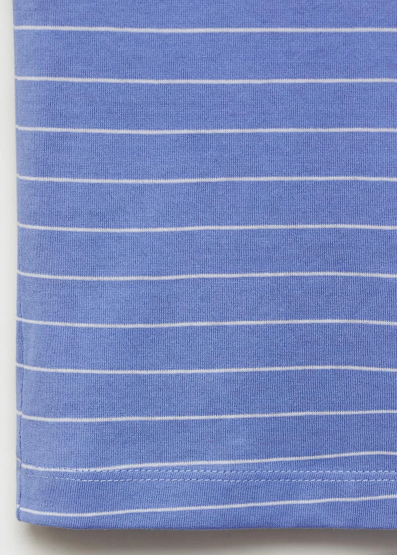 Striped cotton pajama top