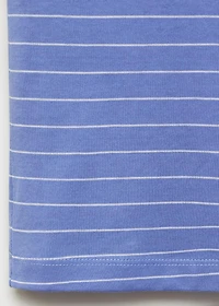 Striped cotton pajama top
