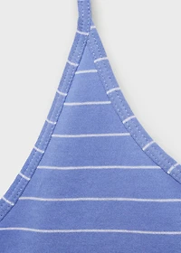Striped cotton pajama top