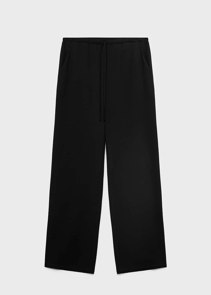 Bow straight trousers