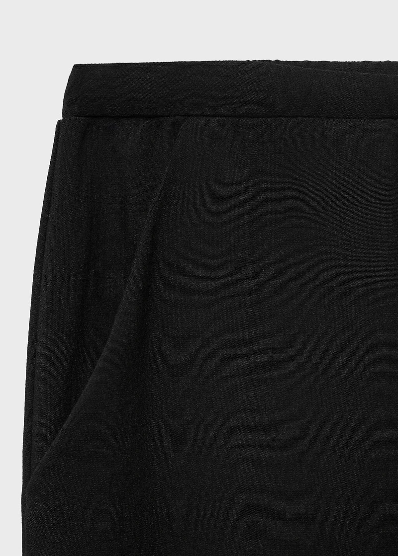 Bow straight trousers