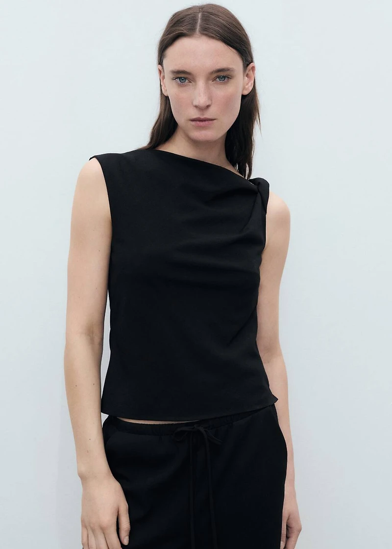 Bow straight trousers