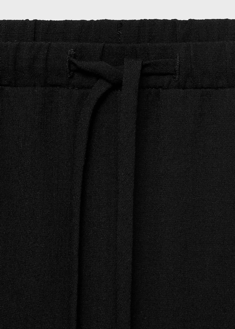 Bow straight trousers