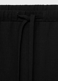 Bow straight trousers