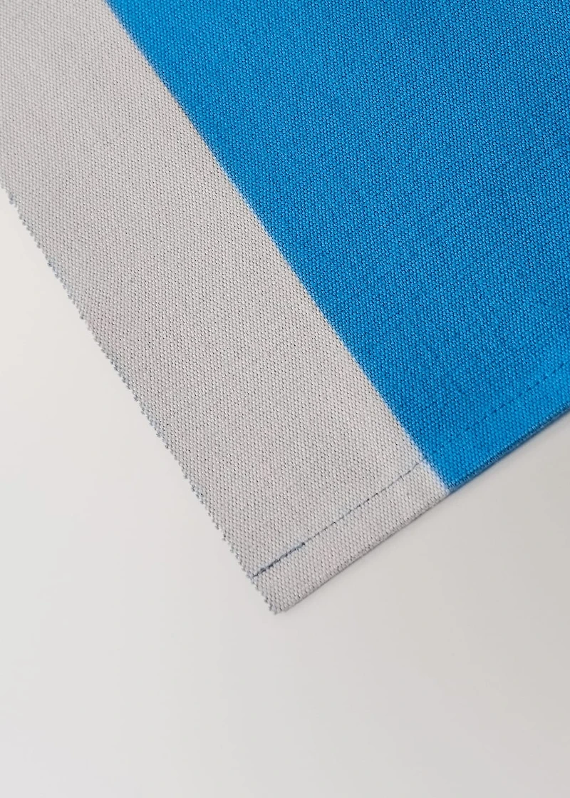 Cotton dyed striped placemats