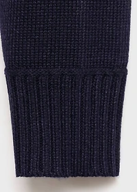 Knitted sweater with jewel buttons