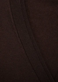 V-neck knitted cardigan