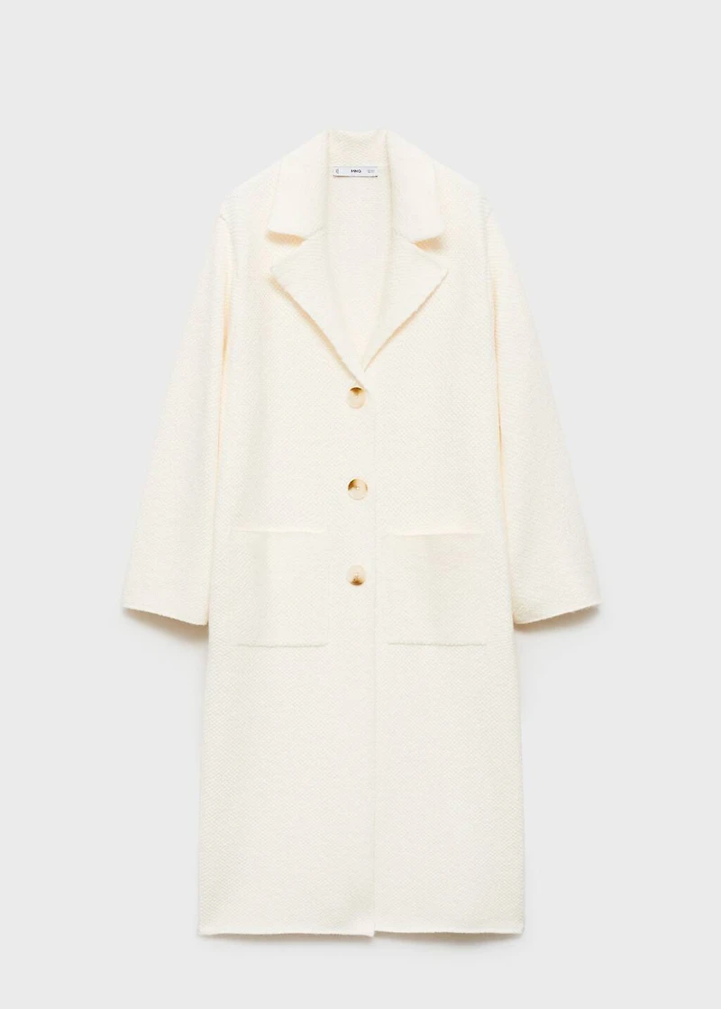Knitted long coat