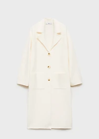 Knitted long coat