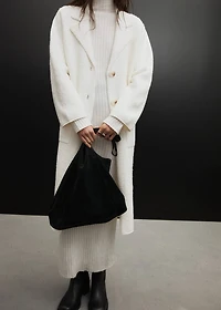 Knitted long coat