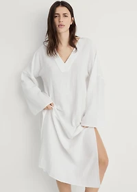 Oversized pajama caftan