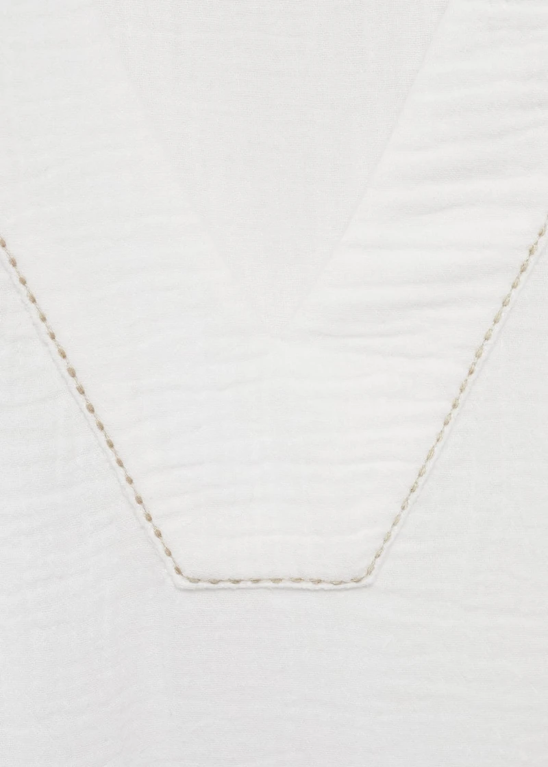 Oversized pajama caftan