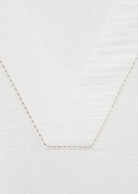 Oversized pajama caftan