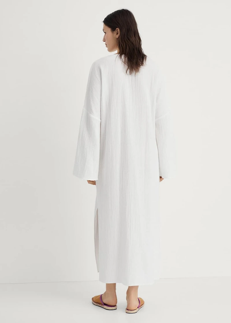 Oversized pajama caftan