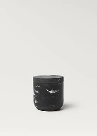 Marble-effect bathroom jar